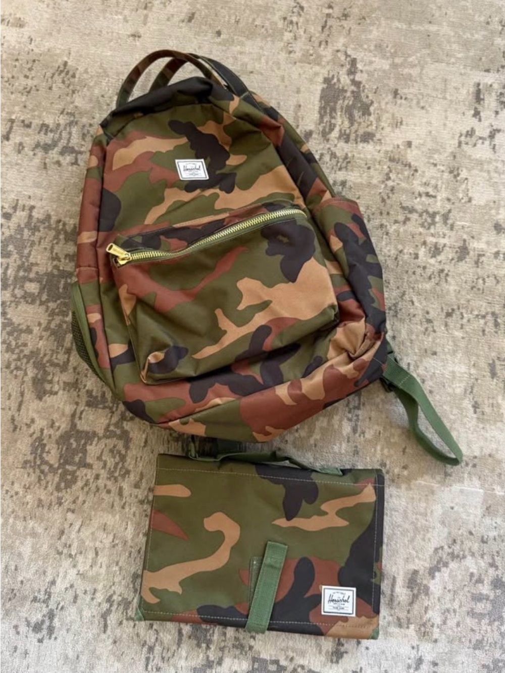 Herschel Camo Diaper Backpack – Green Camo